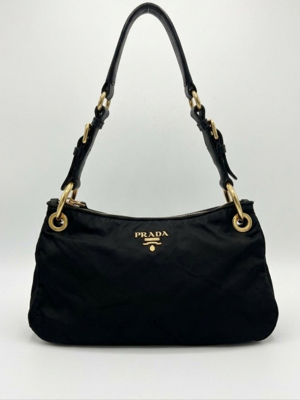 Prada Black Nylon Shoulder Bag